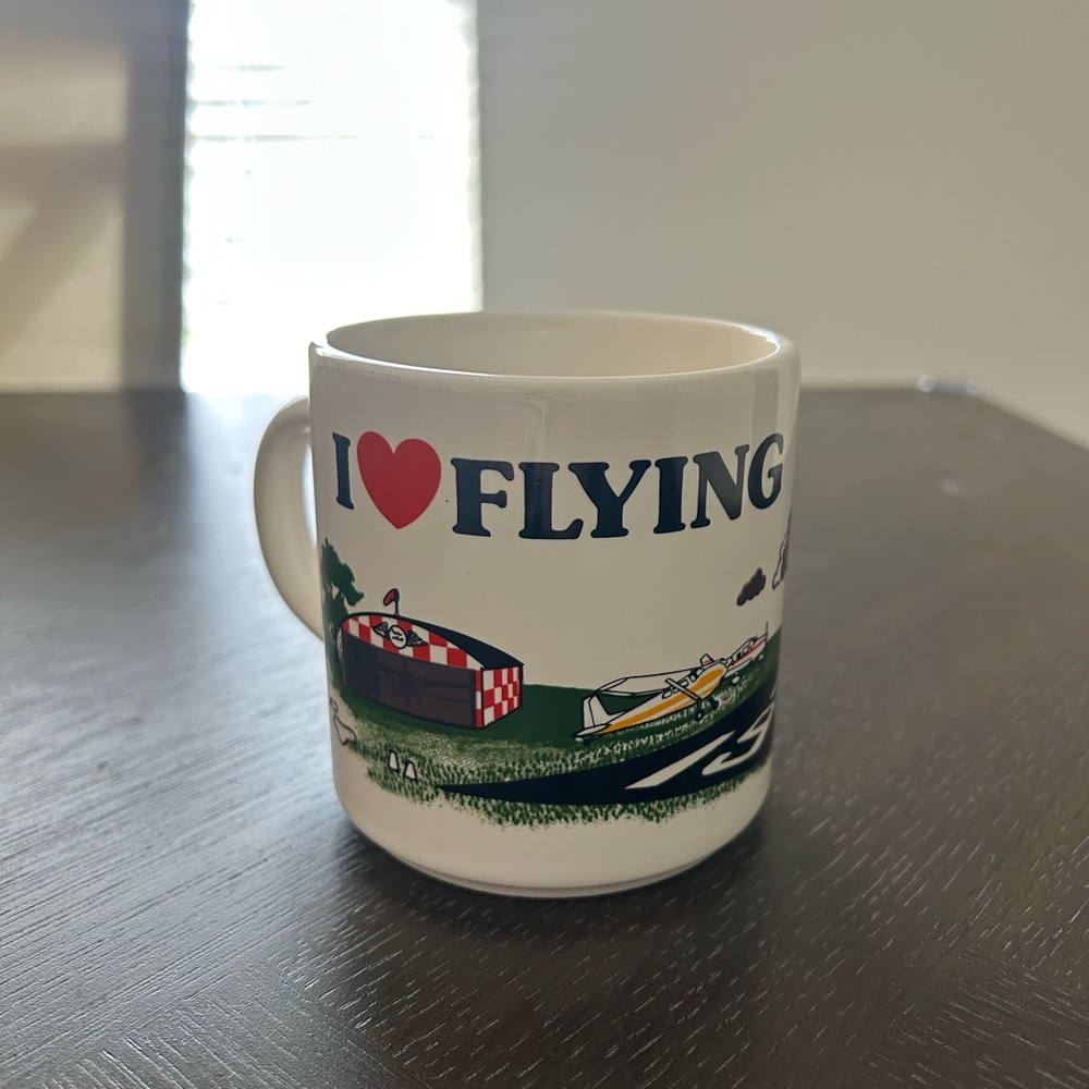I Love Flying White Coffee Mug